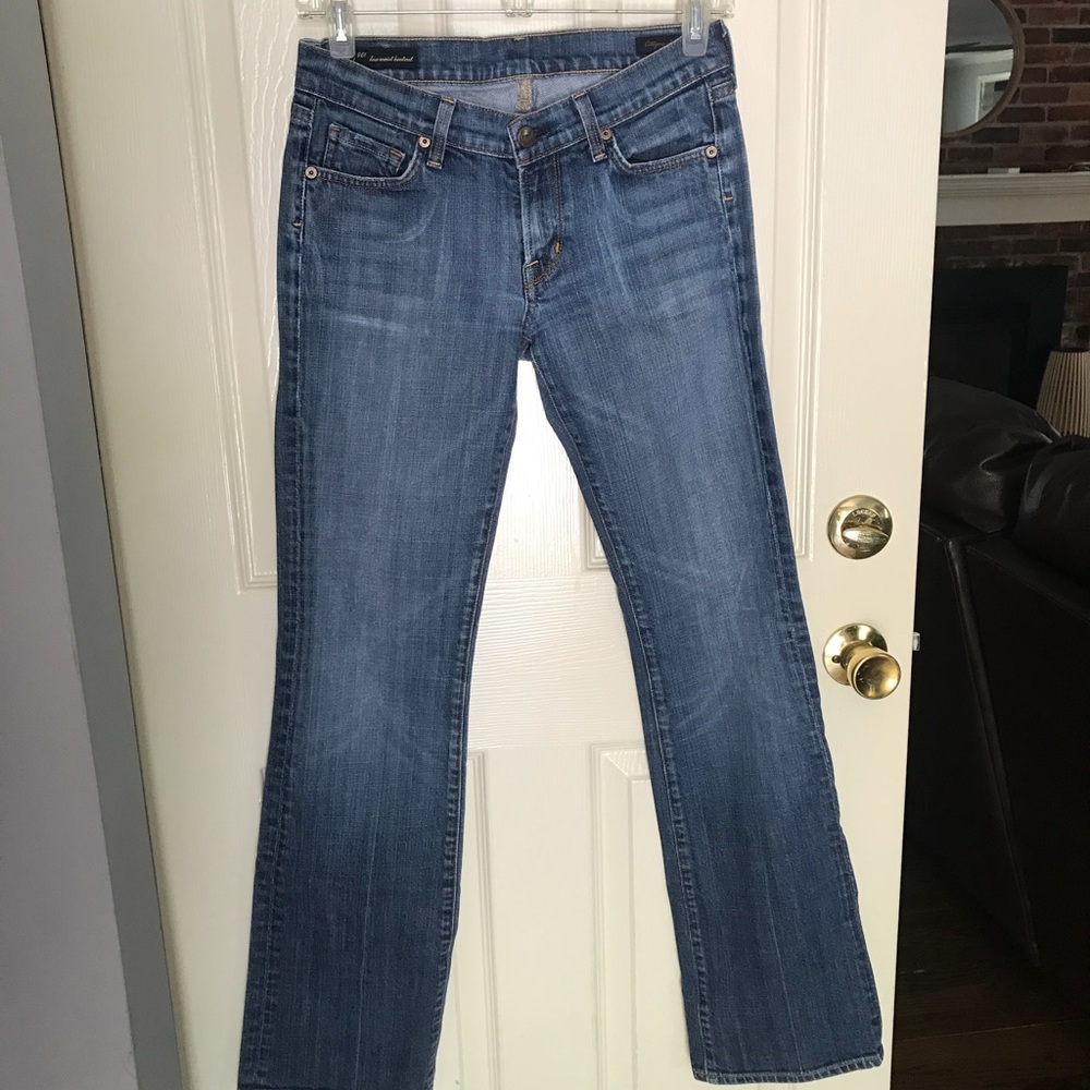 Citizens of Humanity low rise bootcut jean.